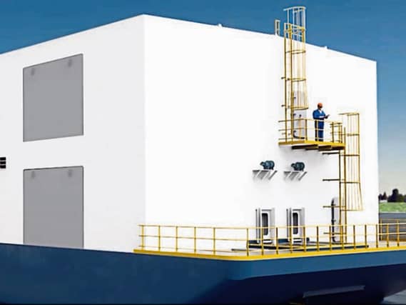 An artist's impression of the data centre proposed for Limerick docks