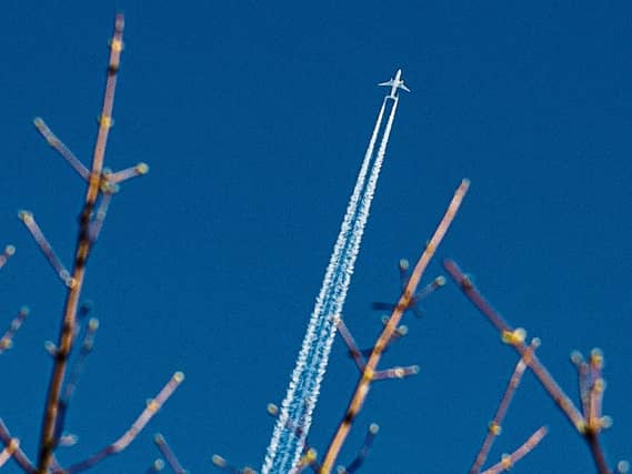PICTURE THIS: Leaving on a jetplane: United Airlines’ B777-200, flight number 925, cruising at 36,000ft over Limerick from Heathrow to Washington DC snapped by Leah O’Carroll