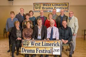The West Limerick Drama Festival Committee with Cathaoirleach John Sheahan, Tom Neville, T.D., and councillors Jerome Scanlon, Michael Collins and Francis Foley at the launch of the festival