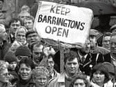 Over 20,000 people took to the streets in December 1987 to protest the planned closure of  Barringtons Hospital