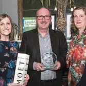 Maura O'Neill, Limerick City Tidy Towns presented the overall award 2018 to Kevin Fitzgibbon for the Life Centre, Henry Street in the presence of Helen O'Donnell, Limerick City Tidy Towns at No 1 Pery