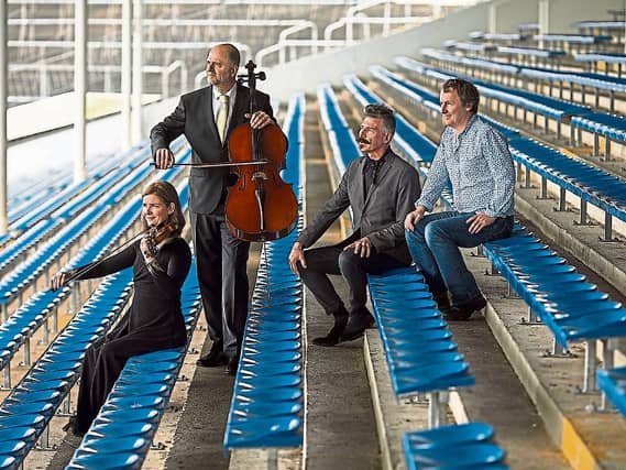 Tom Dunne, Jerry Fish and members of the ICO at the launch of Feile Classical last year. The Trip To Tipp returns in 2019
