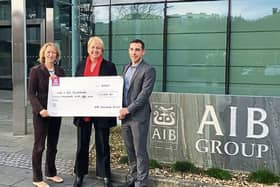 Helen Carberry, AIB, Carmel Doyle, Jack and Jill Foundation interim CEO and Brian Fitzpatrick, AXA