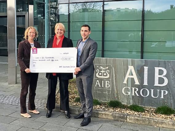 Helen Carberry, AIB, Carmel Doyle, Jack and Jill Foundation interim CEO and Brian Fitzpatrick, AXA