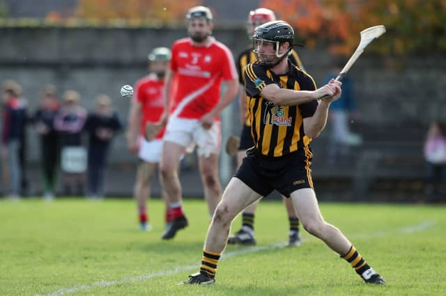Donie Ryan scores one of his eight points in the county final win for Garryspillane