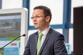 Communications Minister Patrick O’Donovan was taken to hospital on Tuesday