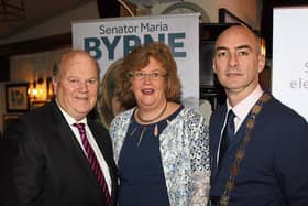 Deputy Michael Noonan and Cllr Daniel Butler with Senator Maria Byrne at her campaign launch  | Picture: Michael Cowhey
