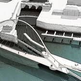 An artists impression of the footbridge that was proposed in 2016