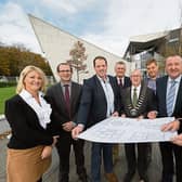 Contracts for the construction of a new social housing development in Clonlara were signed this Tuesday Picture: Eamon Ward