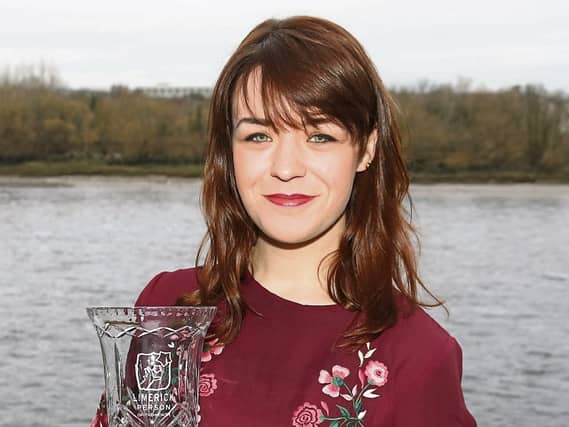 Emma Langford won best emerging folk artist at the awards in Vicar Street this Thursday night