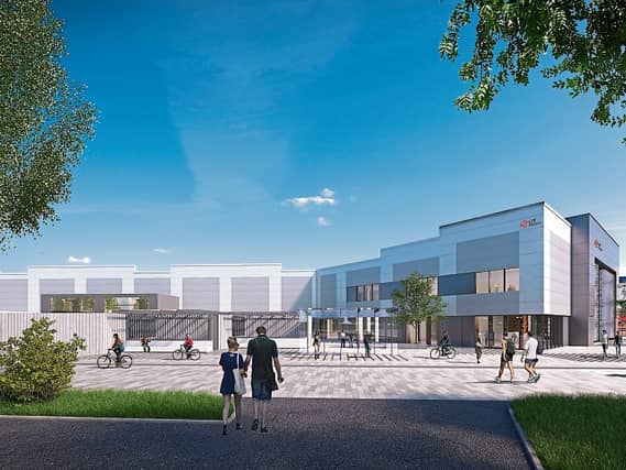 A design of the entrance area to LIT's new Coonagh campus, construction work on which has already started