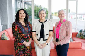 Limerick's Dr Johanna Fitzgerald, of Education and Training Boards Ireland with Bernadette Cullen and Gráinne Dennison, Limerick and Clare Education and Training Board
