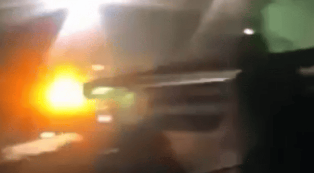 A still from a video, widely shared on social media, of the gun attack in Patrickswell