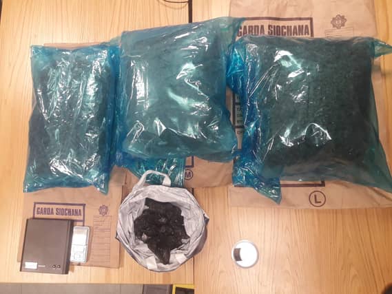 Drugs worth €150,000 have been seized by gardaí in Limerick Picture: Garda Press Office