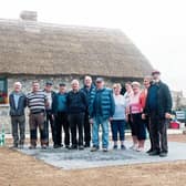 Men and women of the Newtown Cottage Association who rolled up their sleeves and used their talent to reconstruct a hedge school in Clarina              Picture: Michael Cowhey