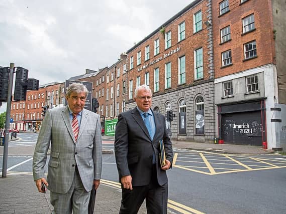 Welcome: David Conway, CEO of Limerick Twenty Thirty, right, with Chairman Denis Brosnan