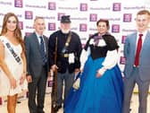 Embracing tradition: Miss Limerick Beibhinn Haren,  Donie O'Connor, Sean and Melissa Sheils with Jack O'Connor, attending the Limerick Show launch in AIB O’Connell Street |Picture: Brendan Gleeson