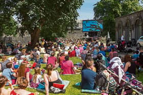 Crowds enjoy Movies in the Garden at the Hunt Museum Picture: Oisin McHugh/True Media