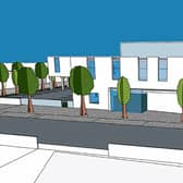 The proposed new garda district HQ, designed by Hugh Kelly architects