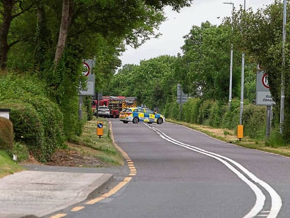 The scene of Wednesday's collision in which two people were killed Picture: Press 22