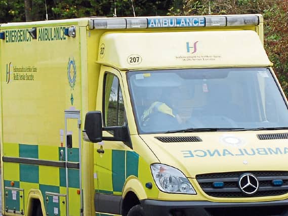 An ambulance attended the scene of the incident in County Limerick