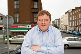 Shane Gleeson, of Spar on Catherine Street, said that staff are ‘under huge pressure’ to prevent theft. Teenage gangs have targeted a number of city centre stores, retailers say Picture: Press 22