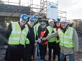 Turning the sod: Richard Leonard, Michael Noonan, Pat Murphy, Máire O’Leary, Ger O’Shea, Helen McInerney and Charlie McDonnell Picture: Liam Burke