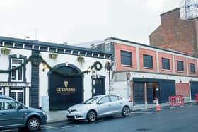 The new venue, pictured this Thursday, is to the rear of Jerry Flannery's Bar at 14 Cecil Street Pictures: Michael Cowhey