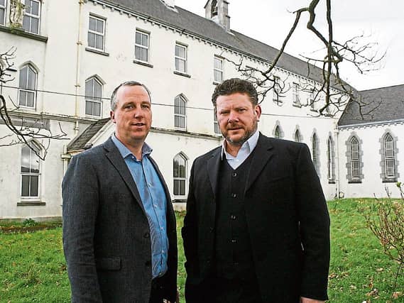 Kevin Kenneally, architect and Maurice O’Connell, ACC chairman, at the old convent in Abbeyfeale