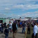 Record number made their way through the gates under blue skies