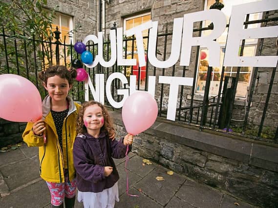 Connie Siddle (7) and Ruthie Siddle (4) were some of thousands who enjoyed Culture Night | Picture: True Media/Oisin McHugh