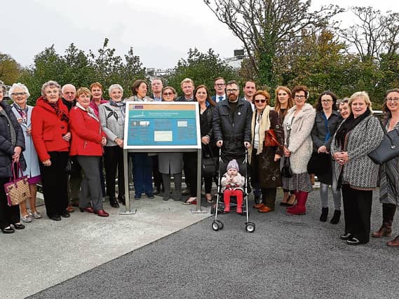Members of the extended O’Shaughnessy family at National University of Ireland Galway for the ceremony honouring Michael Maurice O’Shaughnessy Picture: Aengus McMahon
