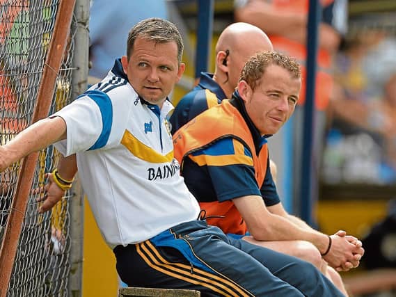 Davy Fitzgerald left and Seoirse Bulfin who have worked together with Clare, Waterford and Wexford