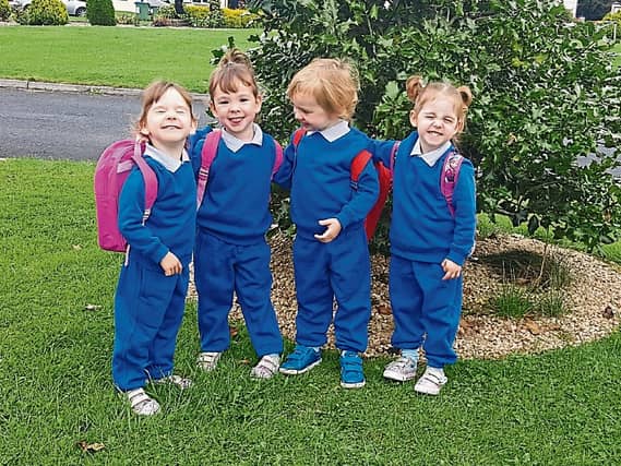 Amelia, Lucas, Mollie, Lily Grace Slattery celebrate another happy milestone