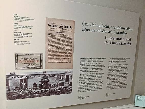 Cian Prendiville is disappointed with the display in newly relocated Limerick Museum