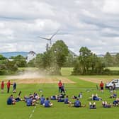 The Munster team training on the existing pitches at UL Picture: Sportsfile