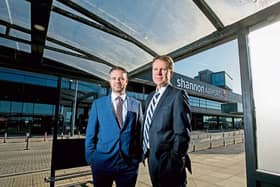 Chamber CEO James Ring with Shannon Group CEO Matthew Thomas at Shannon