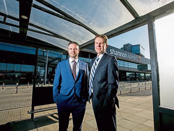 Chamber CEO James Ring with Shannon Group CEO Matthew Thomas at Shannon
