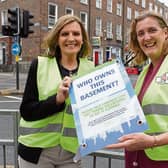 Helen O’Donnell and Maura O’Neill, Limerick Tidy Towns have declared war on the owners of littered basements Picture: Michael Cowhey