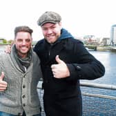 Keith Duffy and Brian McFadden of Boyzlife Picture Michael Cowhey