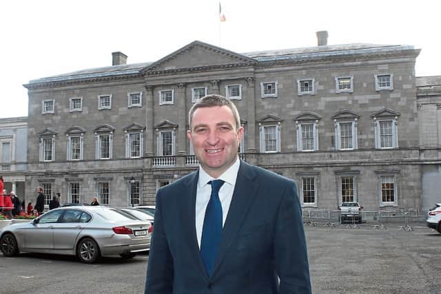 Niall Collins, pictured outside Dail Eireann