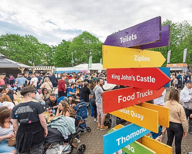 The Riverfestival village in Arthur’s Quay Park is the epicentre of activity in Limerick during the May Bank Holiday