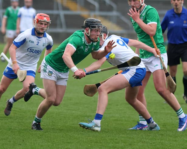 Eoin Brosnan in possession for Limerick against Waterford in the Munster U20 Hurling Championship | PICTURE: Brendan Gleeson