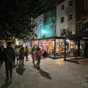 A section of Limerick’s Thomas Street at night | PICTURE: Huw ap Rhys