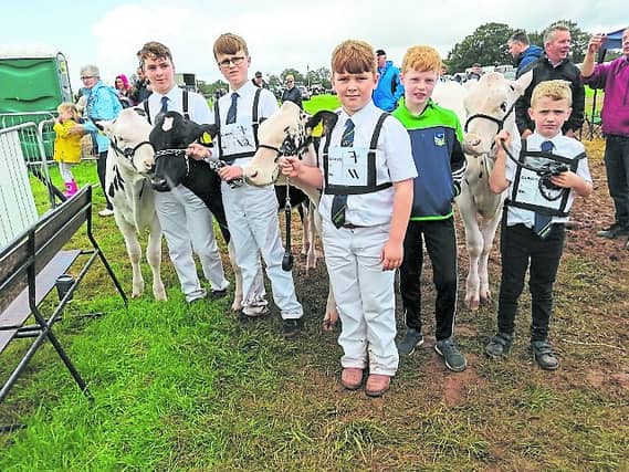 Doon Boys pictured at the Cappamore Show: Tommy Ryan, Niall Riordan, Mickey Ryan, Diarmuid Crowe and Paud Óg O' Brien