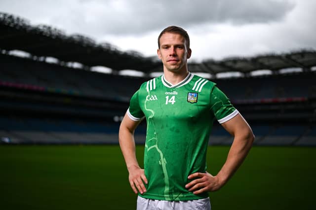 Cillian Fahy of Limerick pictured at the launch of the Tailteann Cup at Croke Park | PICTURE: Shauna Clinton/Sportsfile