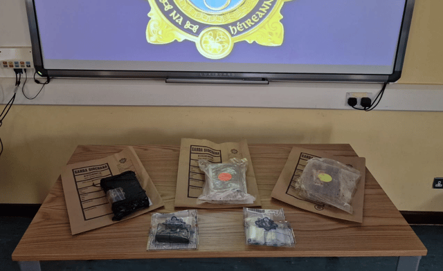 A photograph of the seizure provided by gardai
