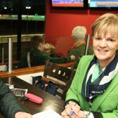 Tom and Carmel White enjoying the Con and Annie Kirby Memorial Round one at Limerick Greyhound Stadium | PICTURE: Brendan Gleeson
