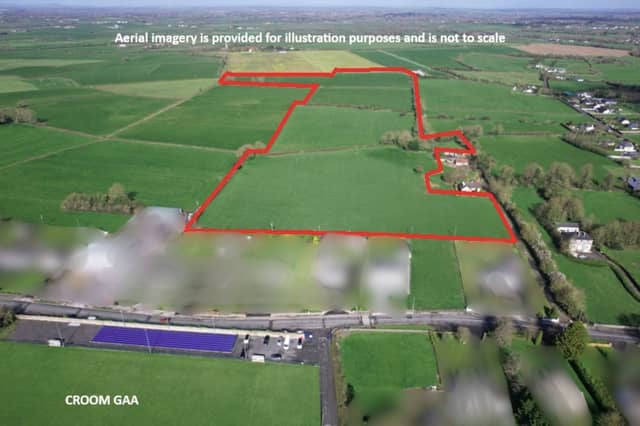 The public sale of a 32 acre non-residential roadside farm at Church Road, Croom took place on May 12.