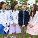 Mollie, Amelia, Lucas and Lily Slattery celebrate their Confirmation
